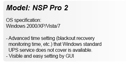 Automatic shutdown software NSP PRO 2